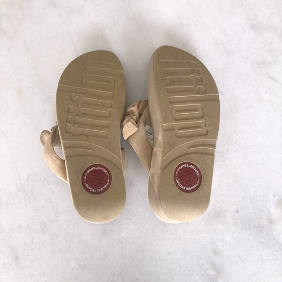 Fitflop Frou Ruffled platform leather sandals (Maple sugar beige / tan / nude) - Picture 9 of 9